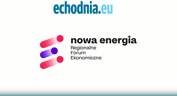Logotypy: nowa energia - regionalne forum ekonomiczne oraz Echo Dnia. 