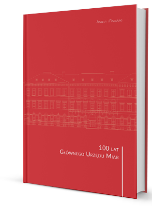 Miniatura okładki publikacji 100 lat GUM - w kolorze czerwonym, po środku delikatny zarys budynku, u góry naziwsko autora.